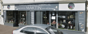 devanture magasin pompes funebres martin